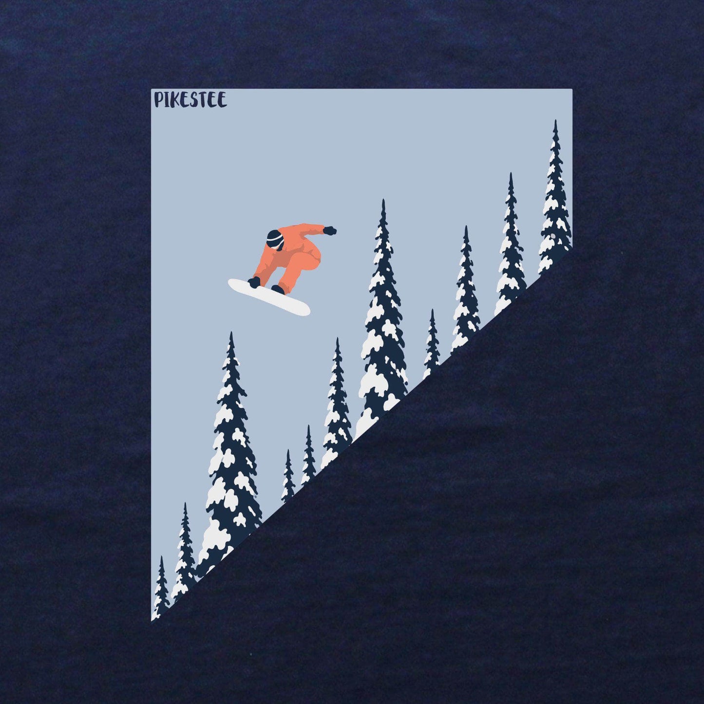 Snowboard Over Trees T-shirt