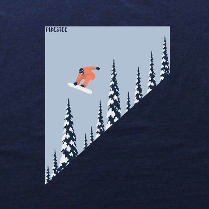 Snowboard Over Trees T-shirt