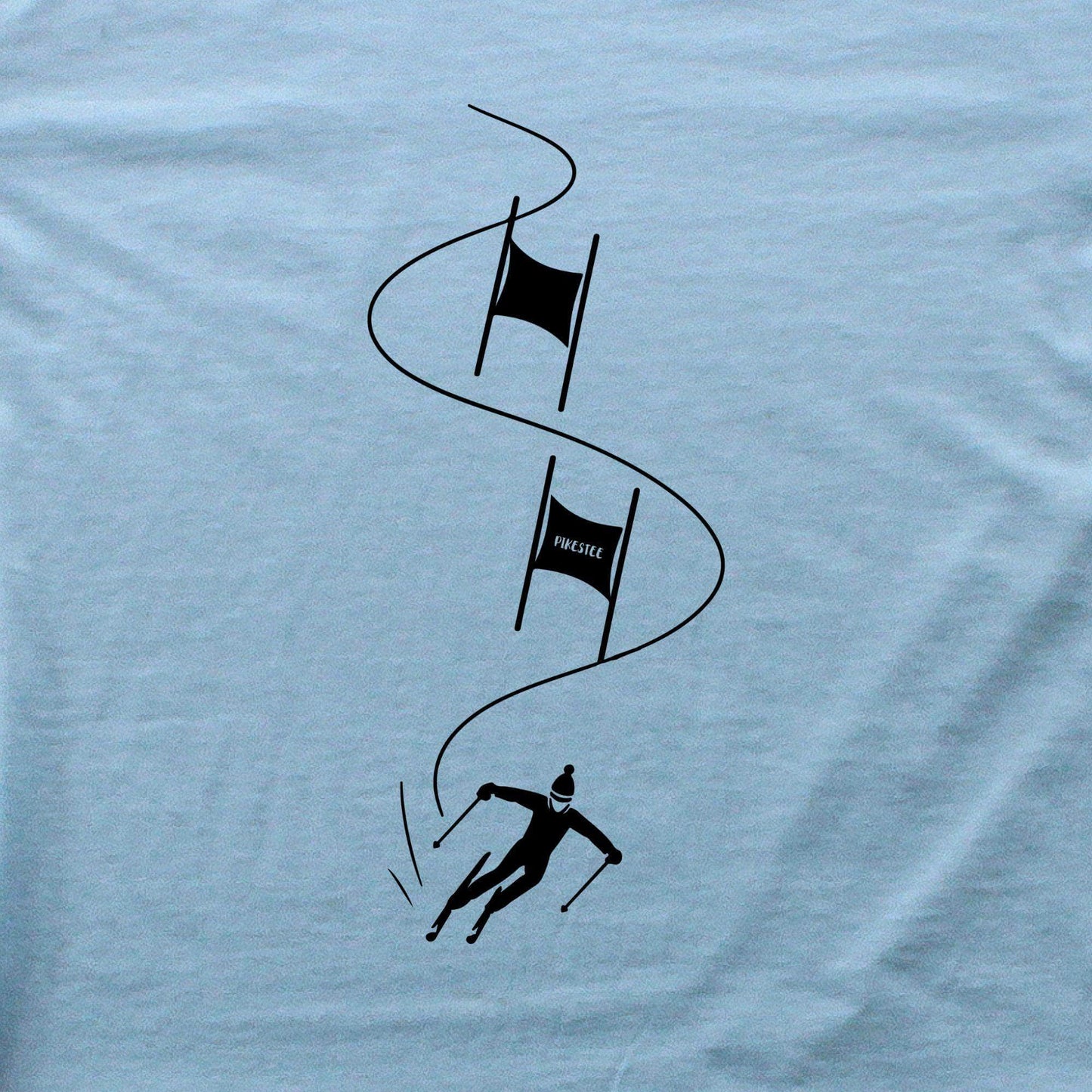 Cartoon Ski Slalom T-shirt