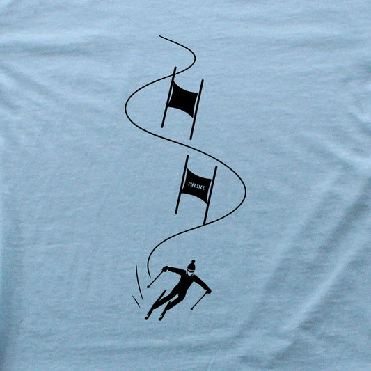 Cartoon Ski Slalom T-shirt