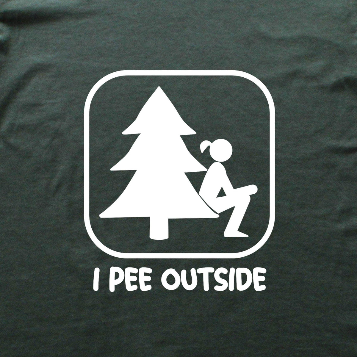 "I Pee Outside, Girls" graphic T-shirt