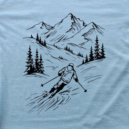 Handdrawn Skier T-shirt
