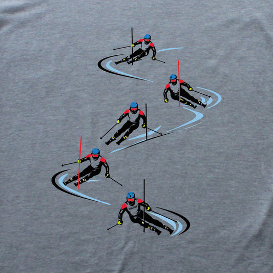 Skier Race Turns T-shirt