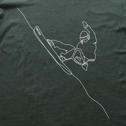 Snowboard Turn Line Art T-shirt