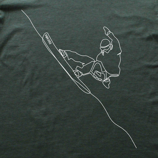 Snowboard Turn Line Art T-shirt
