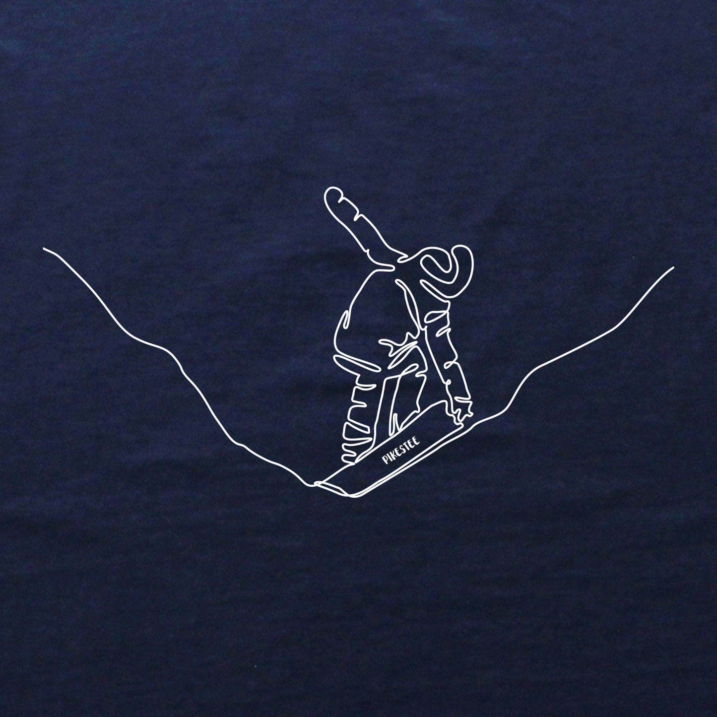 Snowboard Grab Line Art T-shirt