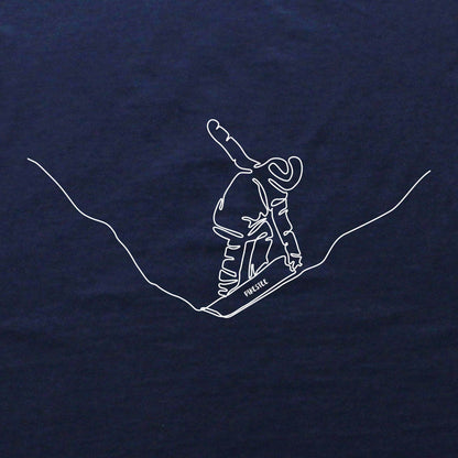 Snowboard Grab Line Art T-shirt