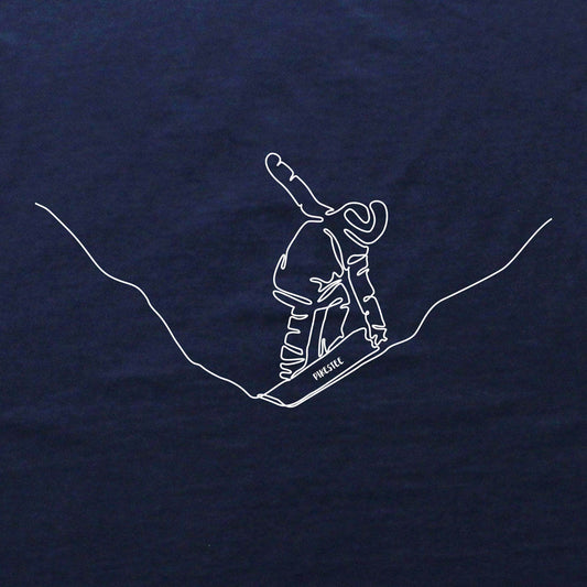 Snowboard Grab Line Art T-shirt