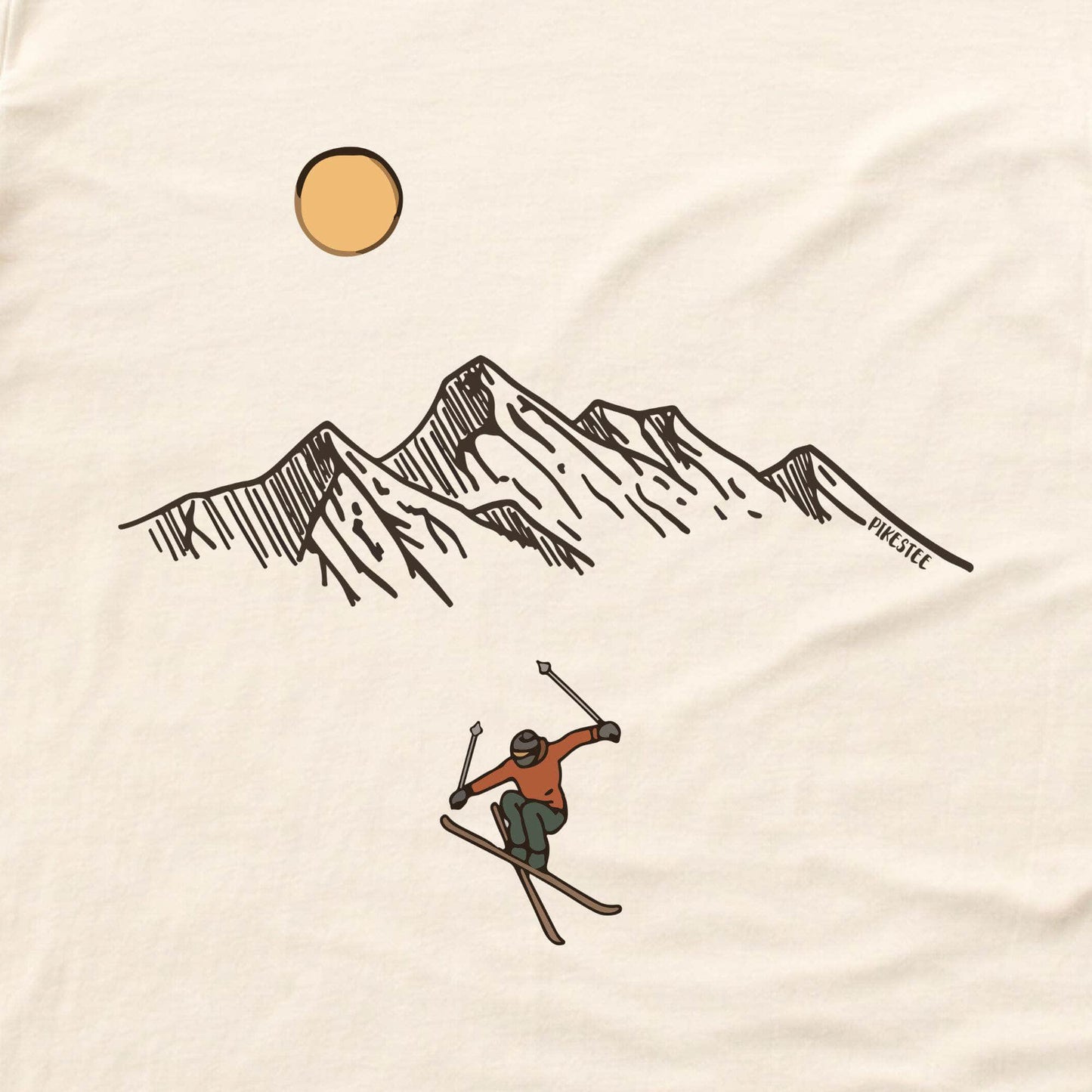 Skier Jump Mountain T-shirt