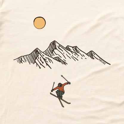 Skier Jump Mountain T-shirt
