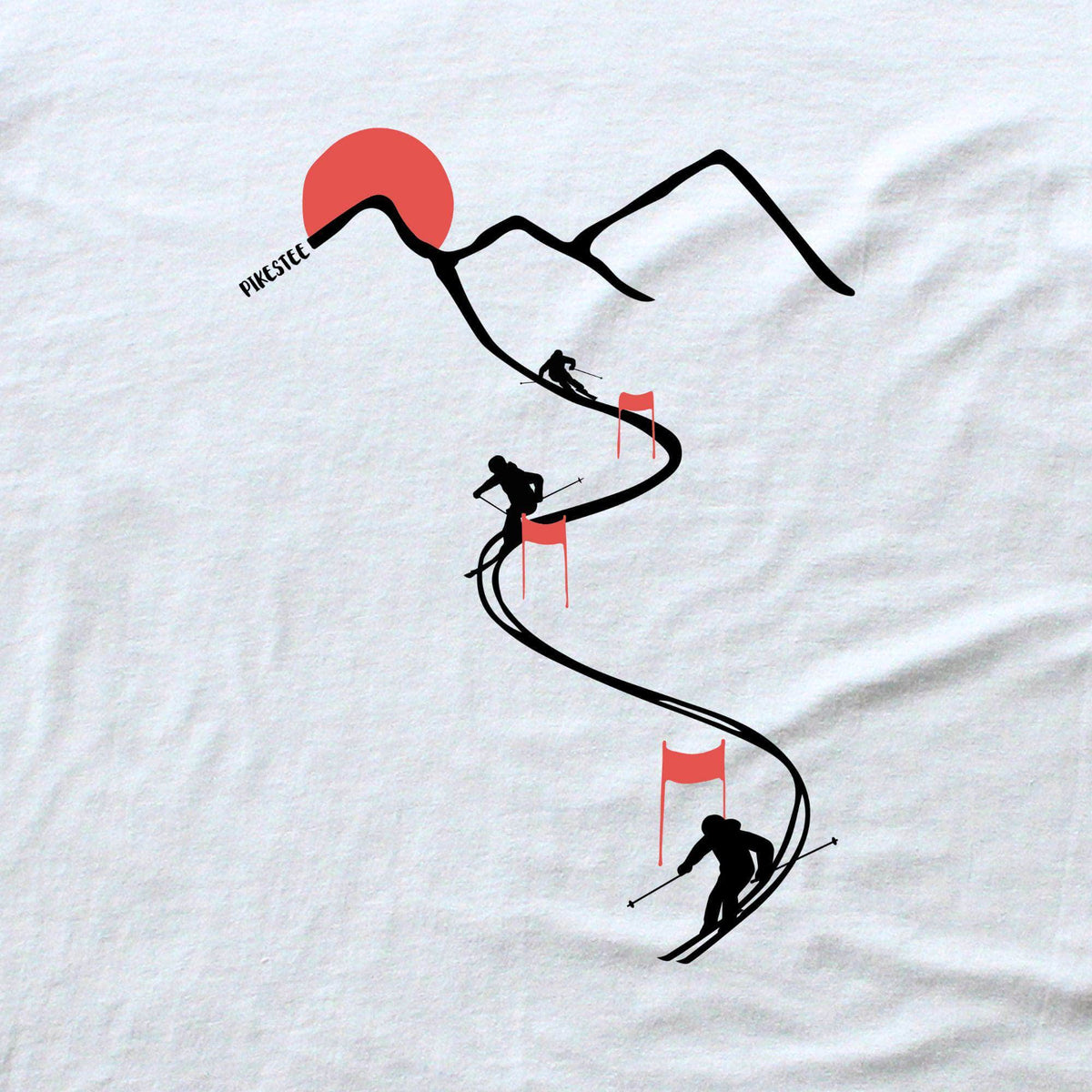 Ski Path Flags T-shirt