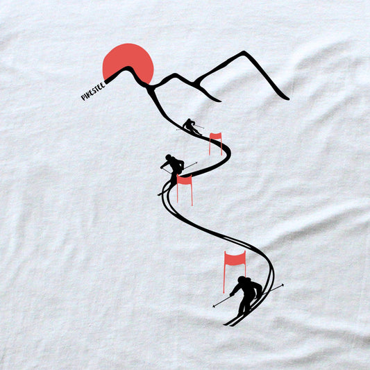 Ski Path Flags T-shirt