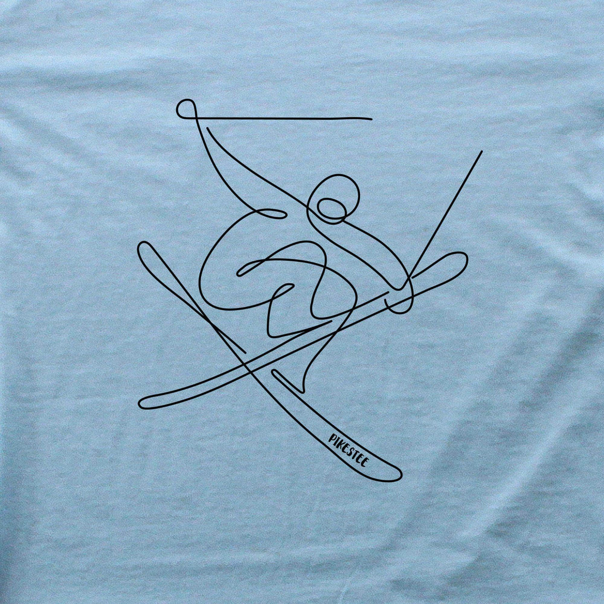Ski Jump Line Art T-shirt