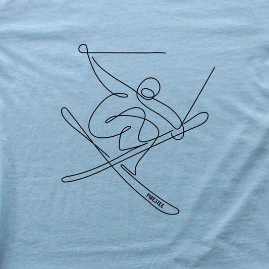 Ski Jump Line Art T-shirt