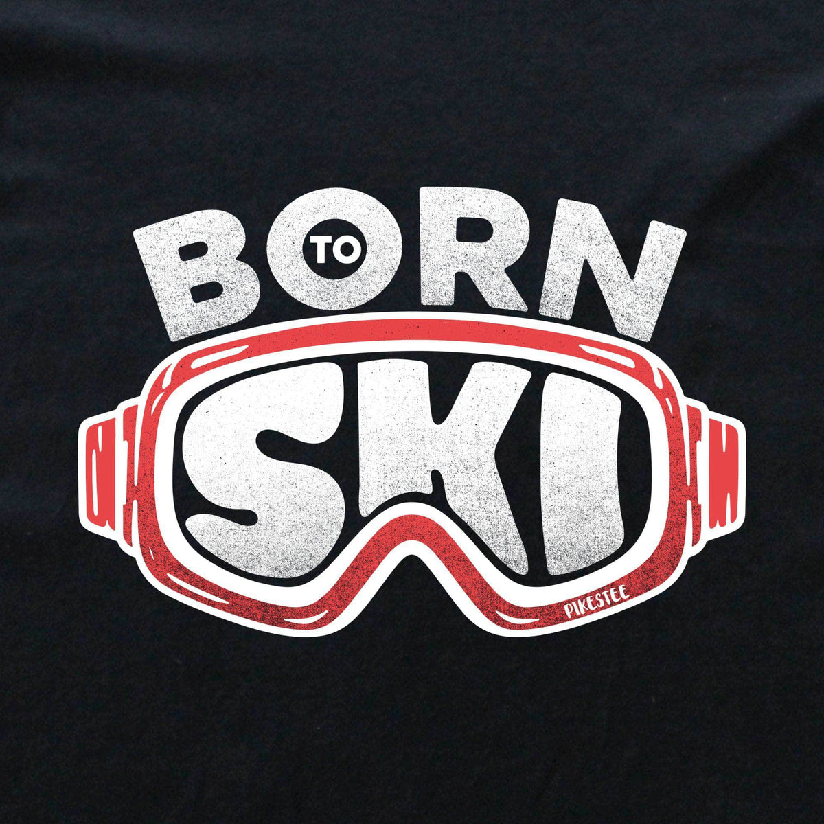 Born To Ski Mask T-shirt