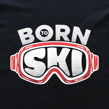 Born To Ski Mask T-shirt