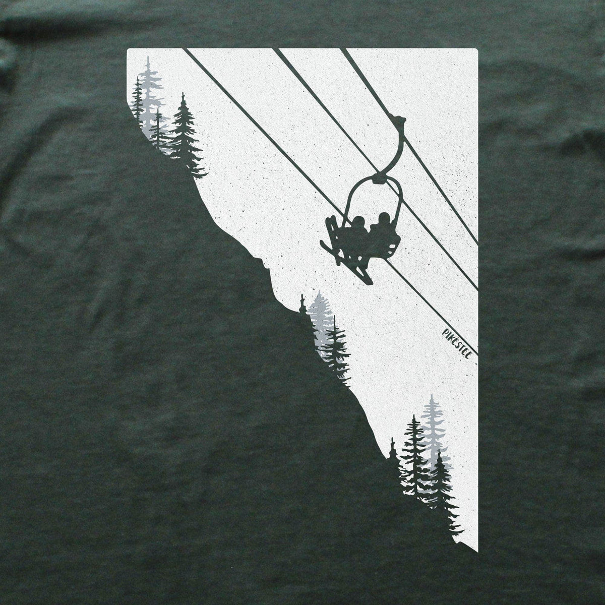 Ski Chair Landscape T-shirt