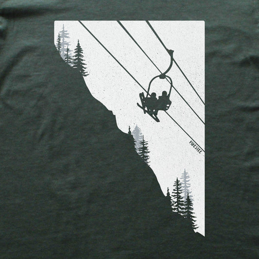 Ski Chair Landscape T-shirt