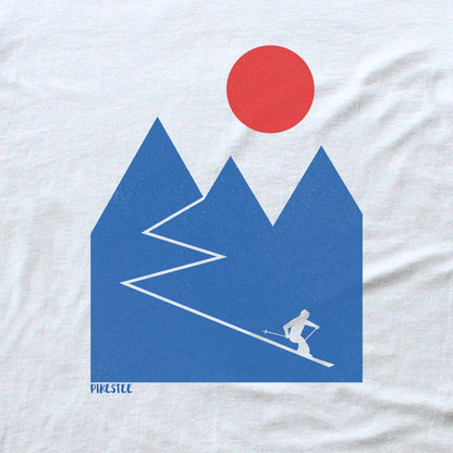 Geometric Ski Mountain T-shirt