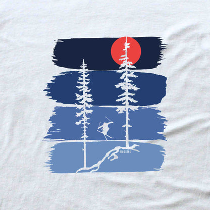 Gradient Ski Jump Trees T-shirt