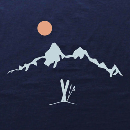 Ski Mountain Landscape Hoodie