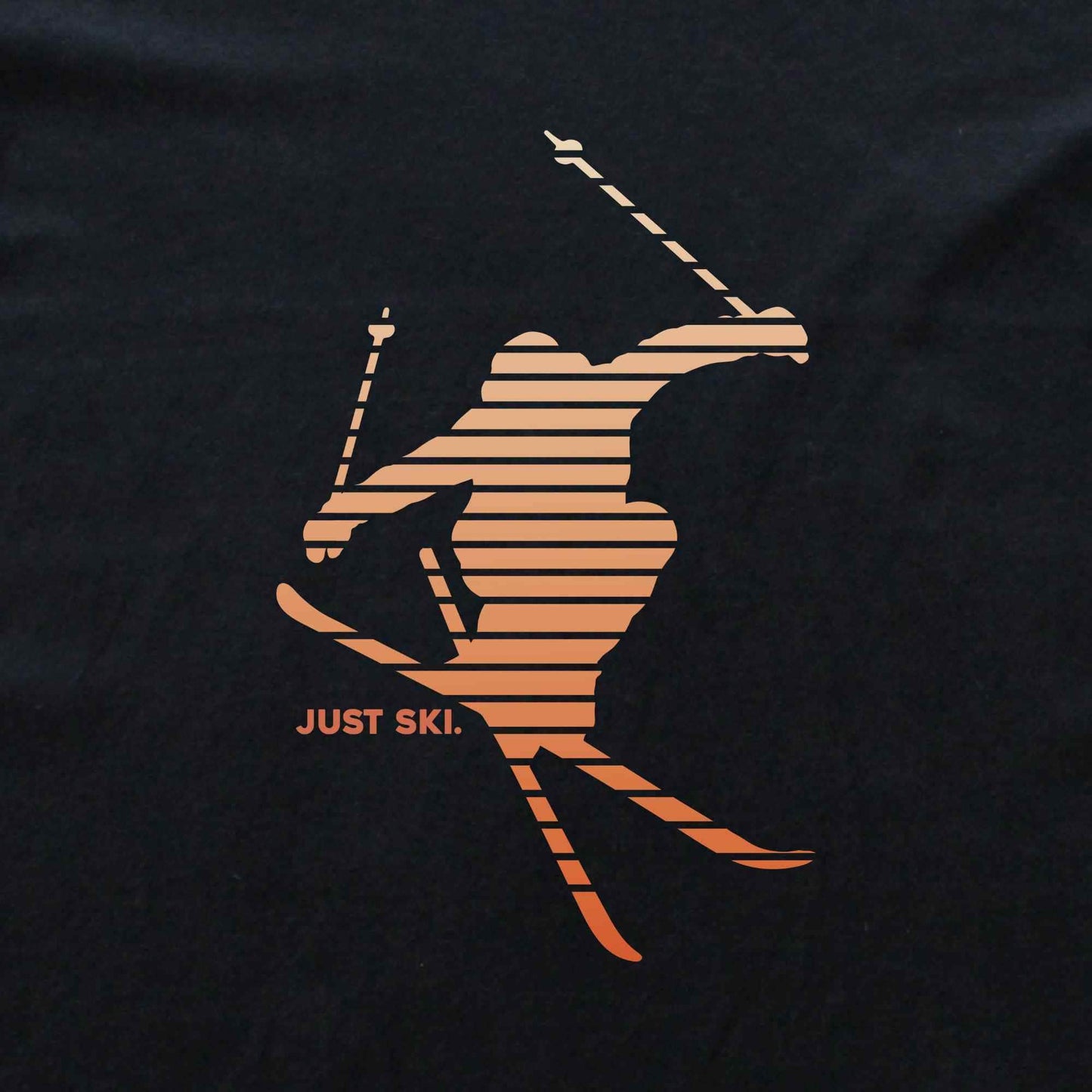 Skier Gradient, Just Ski T-shirt