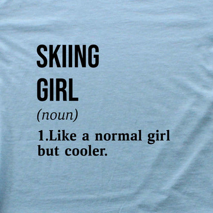 Skiing Girl Definition T-shirt