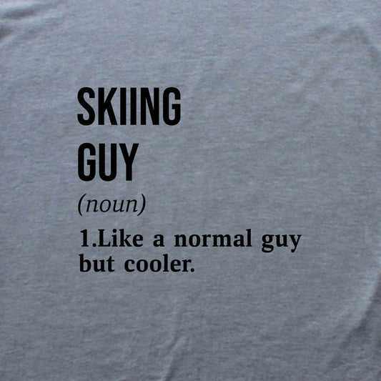 Skiing Guy Definition T-shirt