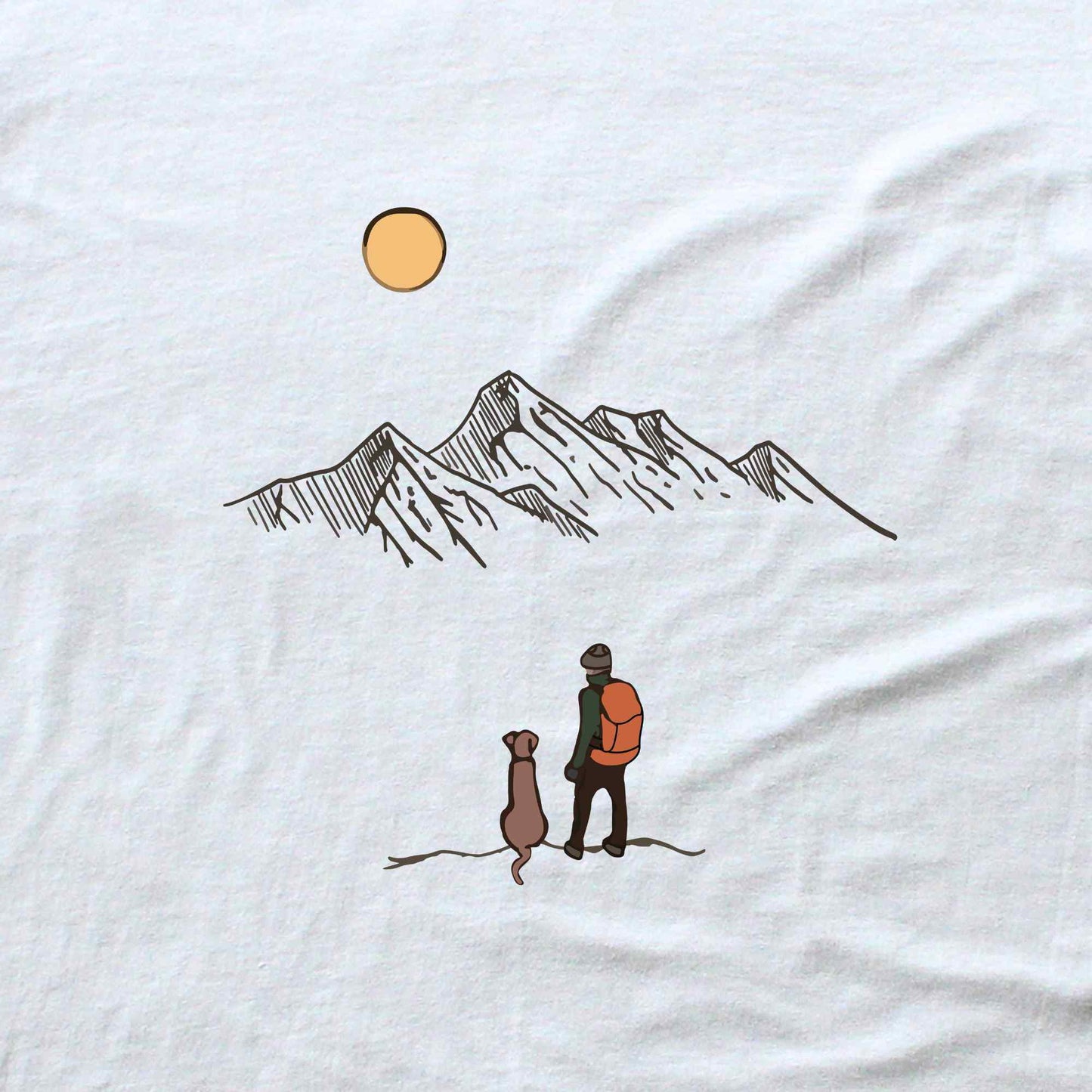 Hike With The Dog (Man) T-shirt