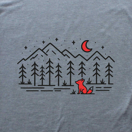 Red Fox Landscape T-shirt