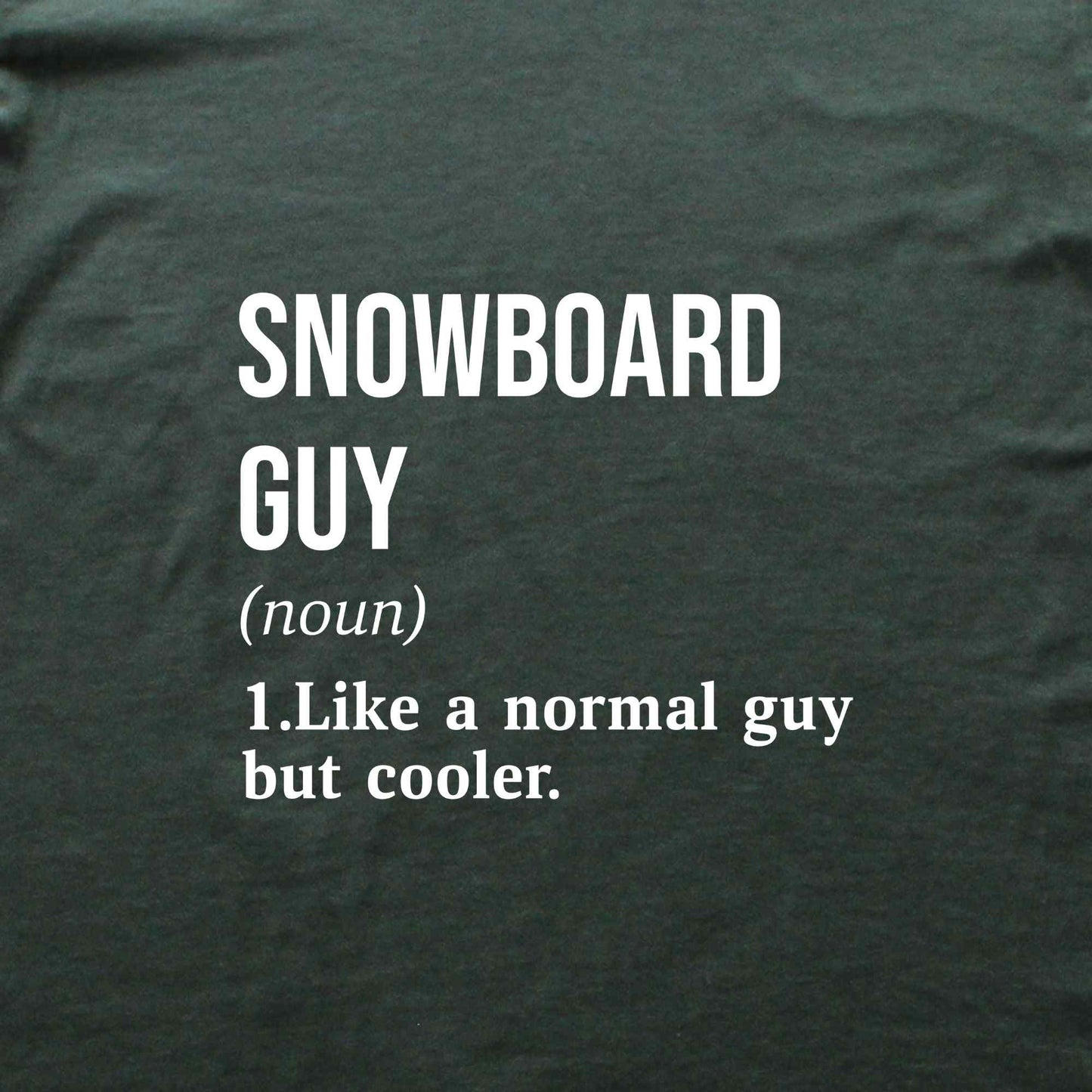 Snowboard Guy Definition T-shirt