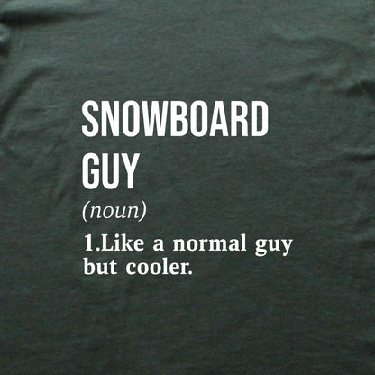 Snowboard Guy Definition T-shirt