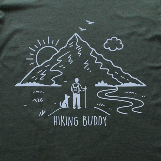 Hiking Buddy Dog  T-shirt