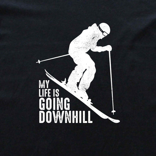 My Life Is Going Downhill Ski T-shirt