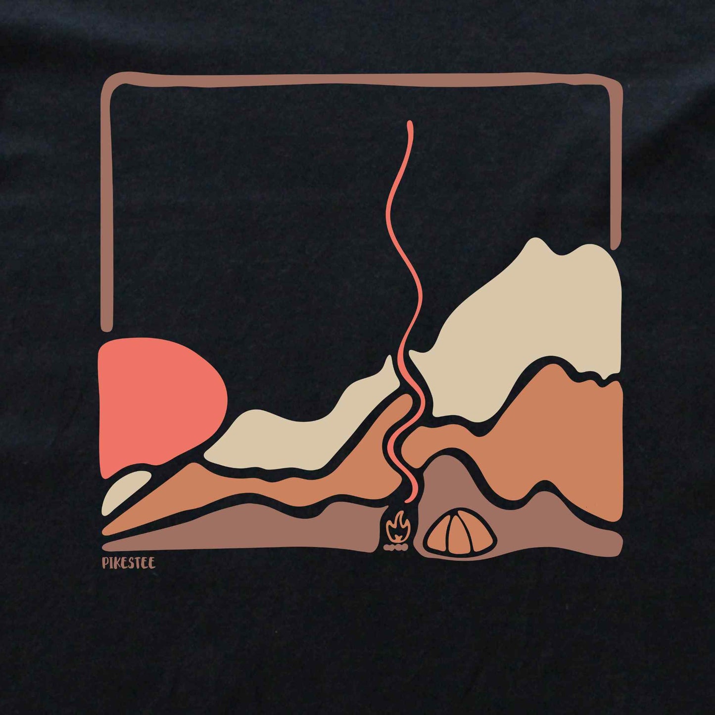 Abstract Camp Landscape T-shirt