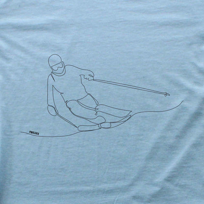 Ski Slide Line Art T-shirt