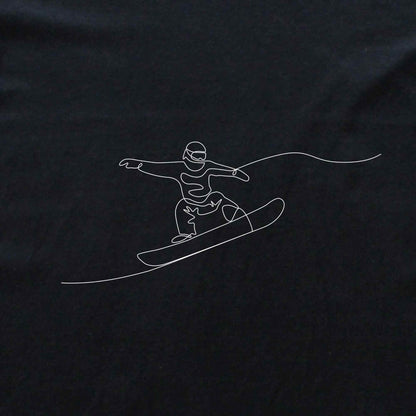 Snowboard Line Art T-shirt