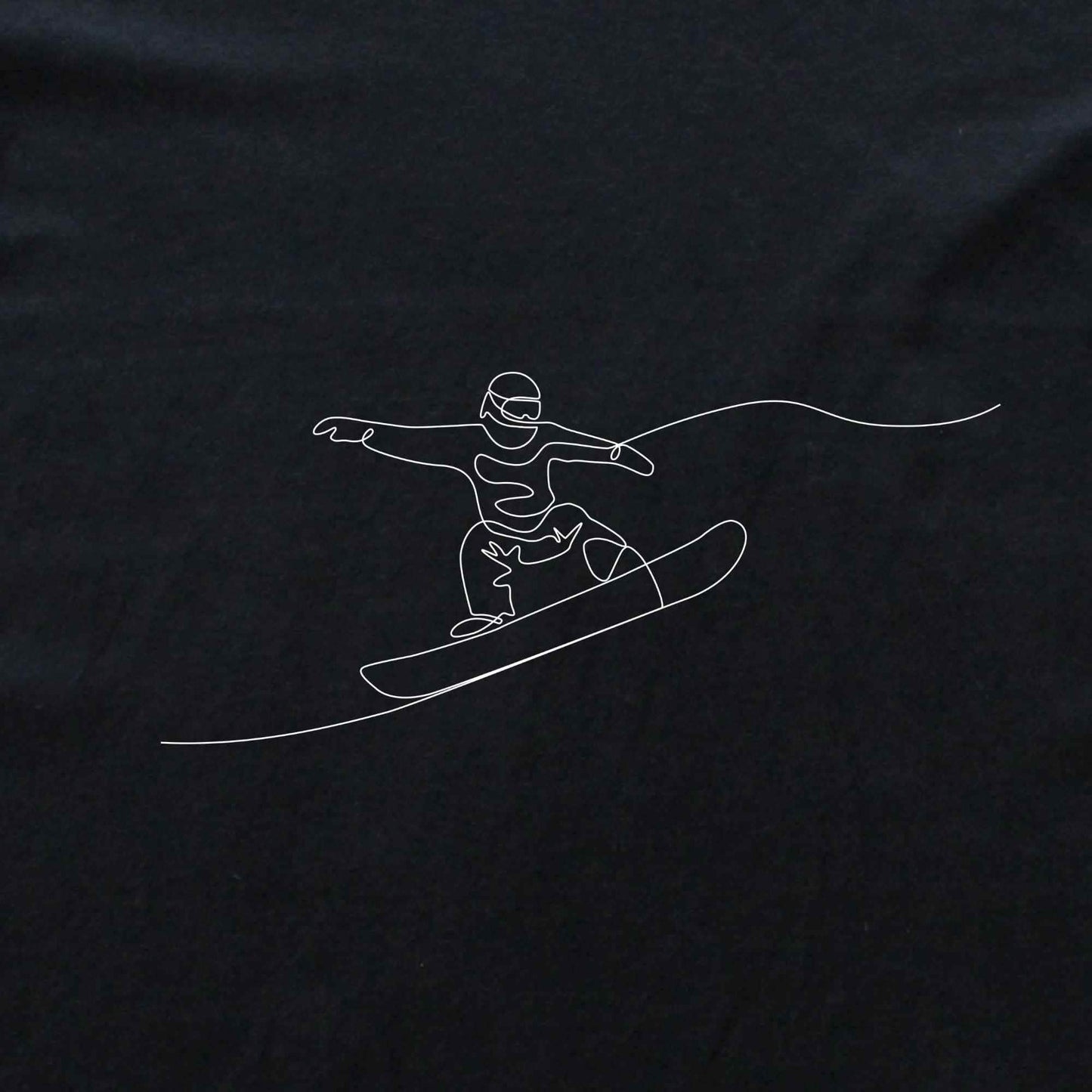 Snowboard Line Art Hoodie