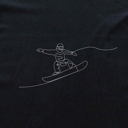Snowboard Line Art Hoodie