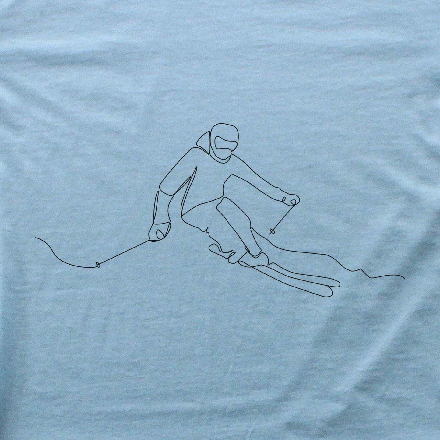 Skier Line Art T-shirt