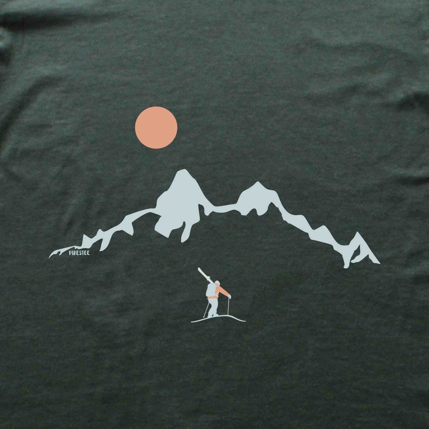 Skier Looking Mountain T-shirt