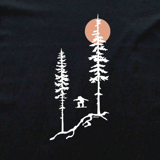 Snowboard Jump Trees T-shirt
