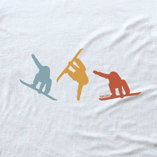 3 Snowboarder Colors T-shirt