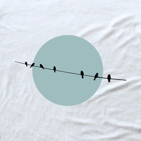Bird Line and Sun T-shirt