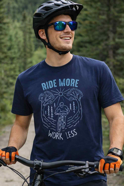 Ride More, Work Less T-shirt