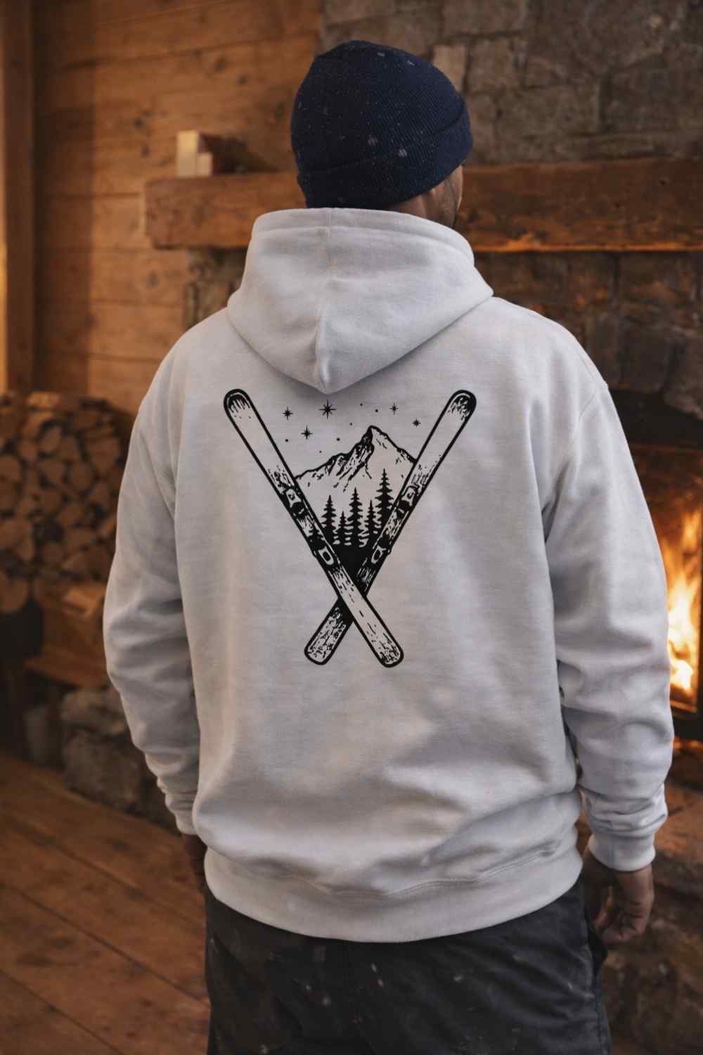 Ski Cross Back-Print Hoodie