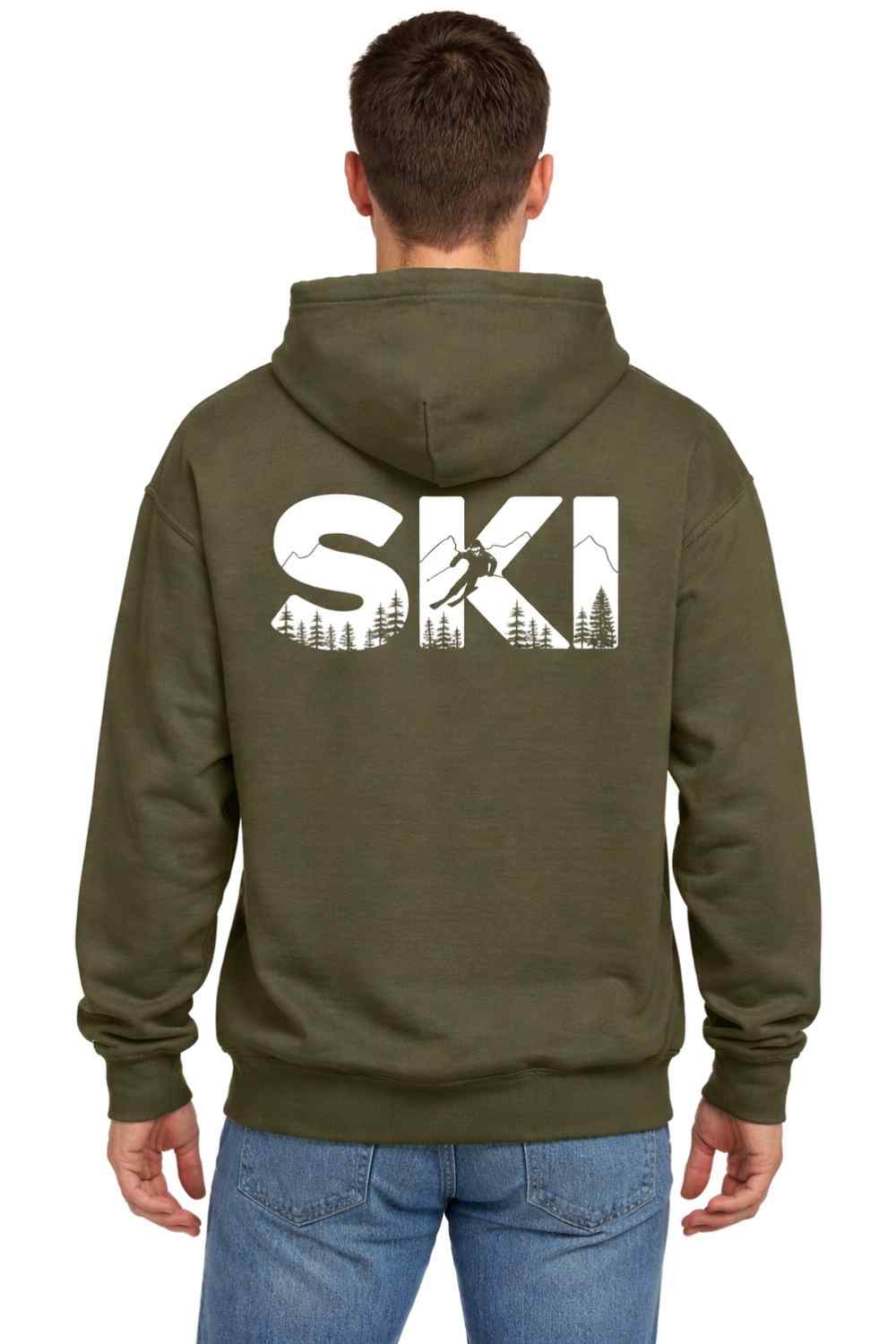 Ski Typo Back-Print Hoodie