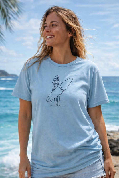 Surf Girl Minimalist T-shirt