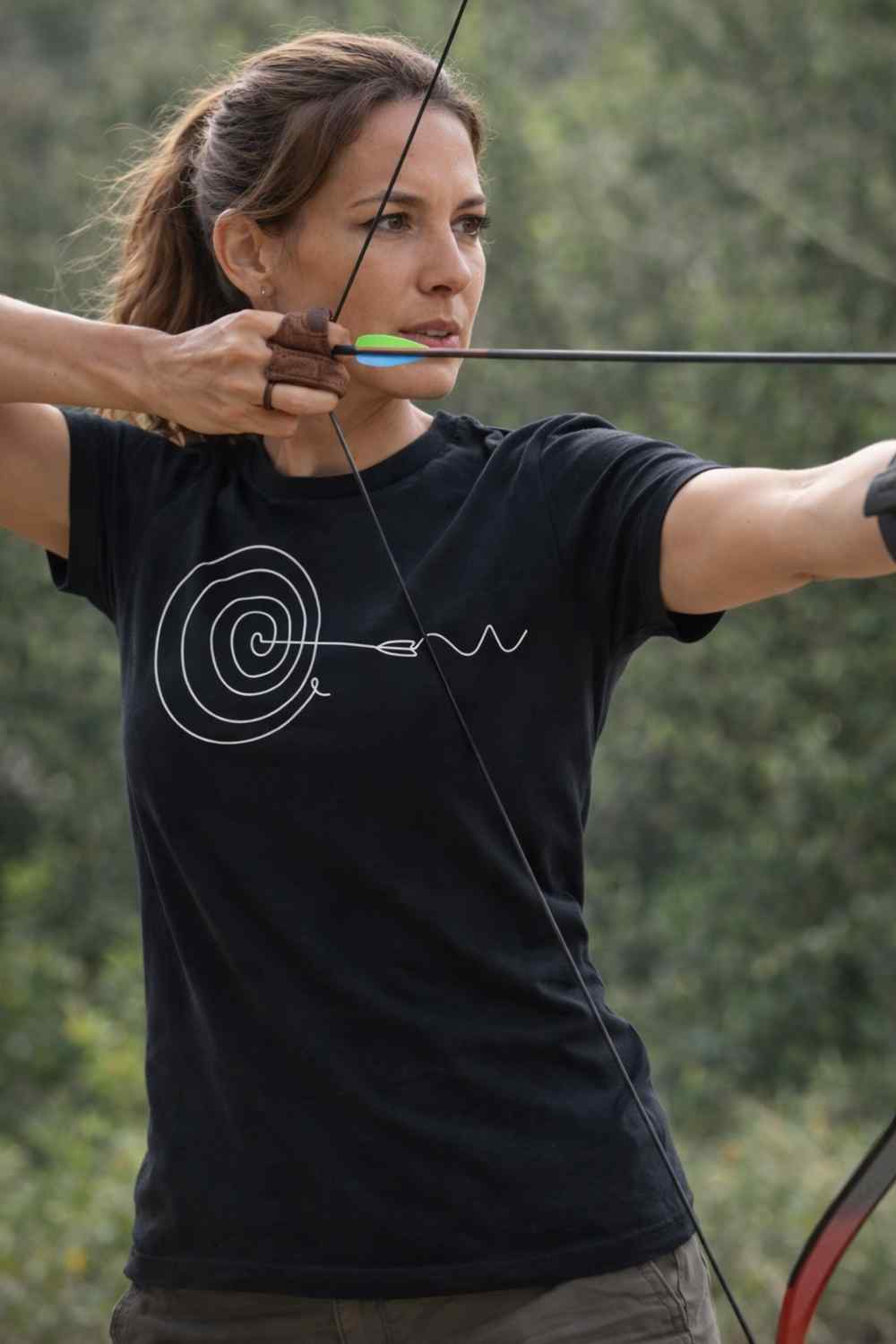 Target and Arrow Line Art T-shirt