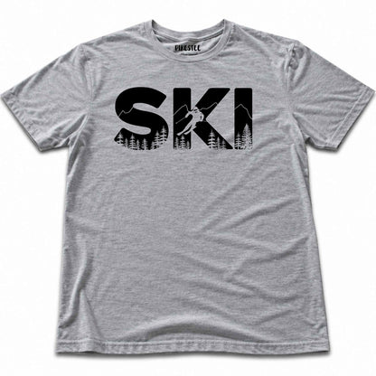 Ski Typo T-shirt - Sport Grey